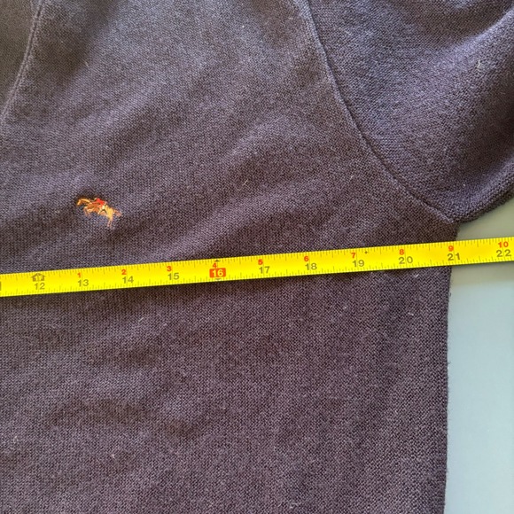 Steeplechase Cardigan Sweater Blue Knit Grandpa Vintage Medium Academia Preppy - Picture 7 of 8